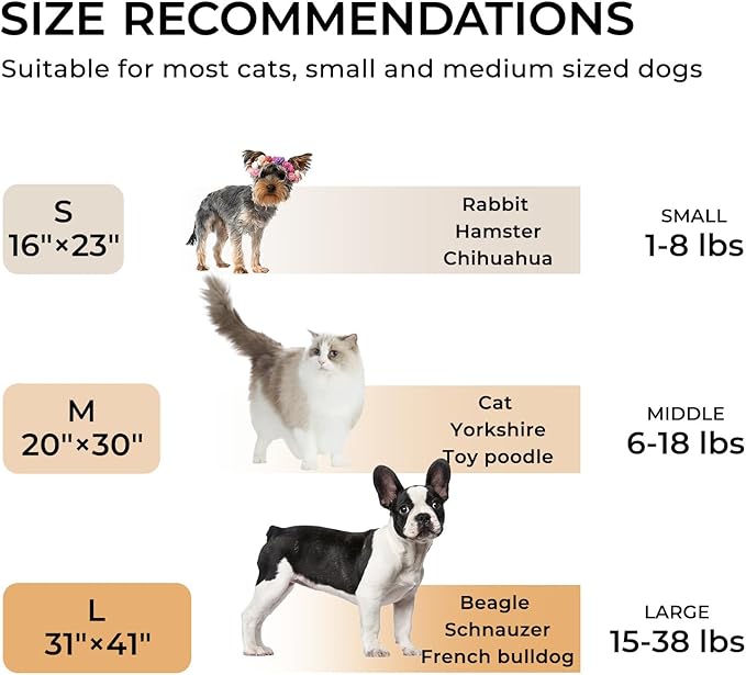 1 Pack 3 Calming Blankets Fluffy Premium Fleece Pet Blanket Soft Sherpa Throw for Dog Puppy Cat Black Small (23_16'')