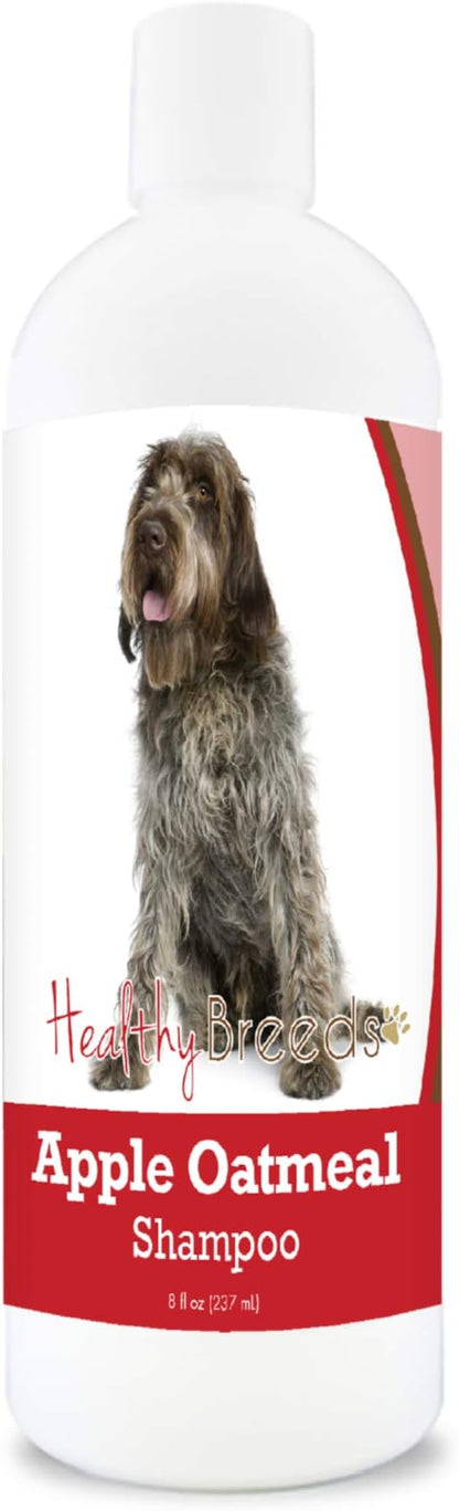 Healthy Breeds Wirehaired Pointing Griffon Apple Oatmeal Dog Shampoo - All Natural, Tearless & Hypoallergenic Cleanser & Conditioner - Best for Dry, Itchy or Irritated Skin - 8 oz