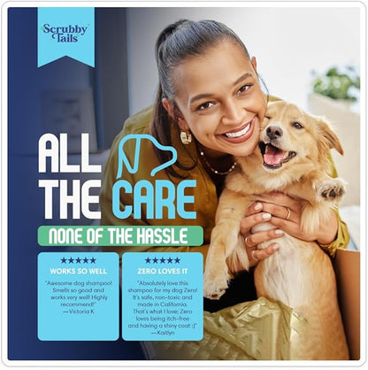 Organic Dog Shampoo - Puppy Oatmeal Shampoo for Itchy Skin Relief - Hypoallergenic for Sensitive Skin,for Dogs of All Ages,Deodorizes Smelly Dogs,Tearless,Made in USA, 16oz (Unscented)