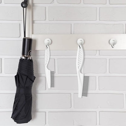 2 Pcs Dog Hair Comb Pet Grooming Combs for Flea and Tear Stain Removal Multifunctional Stainless Steel Comb Dematting Tool for Dogs and Cats Body