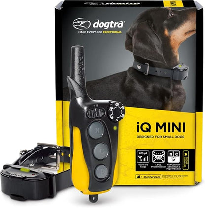 Dogtra iQ Mini Rechargeable Waterproof Mini Dog Training E-Collar with Water-Resistant Remote
