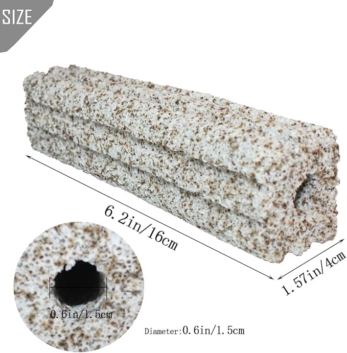 PINVNBY 20 Pcs 6.2-Inch Large Aquarium Filter Media Fish Tank Ceramic Media for Sump Canister Filter,Bakki Showers Filter,Trickle Filter,Aquaculture and Koi Ponds