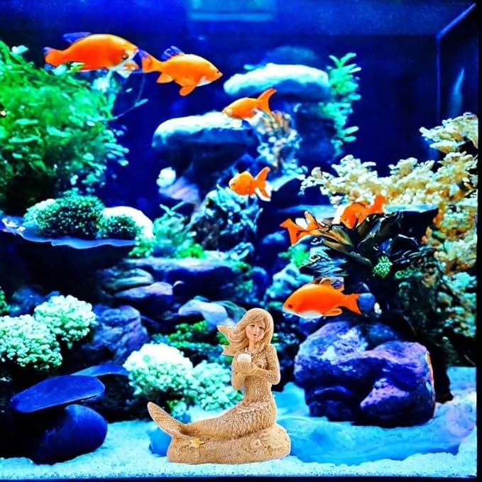 Fish Tanks Decorations, Mermaid Statue ，Mermaid Garden, Fish Tank Decorations, Handicraft Decorations, Mermaid Decorations (Sand Mermaids)