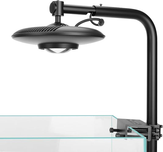 hygger 55W High PAR Aquarium LED Plant Light, 5 Adjustable Brightness Full Spectrum Fish Tank Light Aquarium Lamp & Stand Kit Ideal for Aquascaping Planted Tank Fish Display Shrimp Tank Paludarium