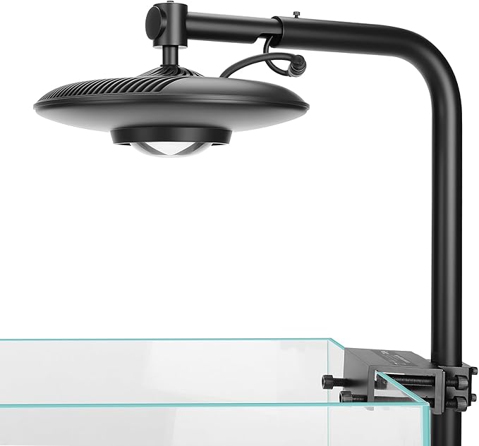 hygger 95W High PAR Aquarium LED Light, 5 Adjustable Brightness Full Spectrum Fish Tank Light Aquarium Lamp & Stand Kit Ideal for Aquascaping Planted Tank Fish Display Shrimp Tank Paludarium