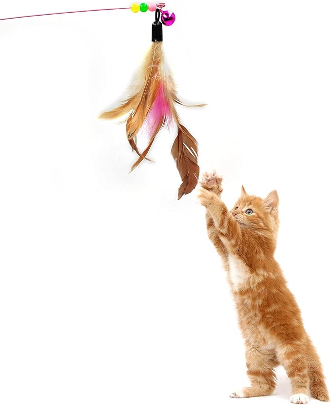 iCAGY Cat Tunnel for Indoor Cats Interactive, Rabbit Tunnel Toys, Pet Toys Play Tunnels for Cats Kittens Rabbits Puppies Crinkle Pop Up Light Green 20"