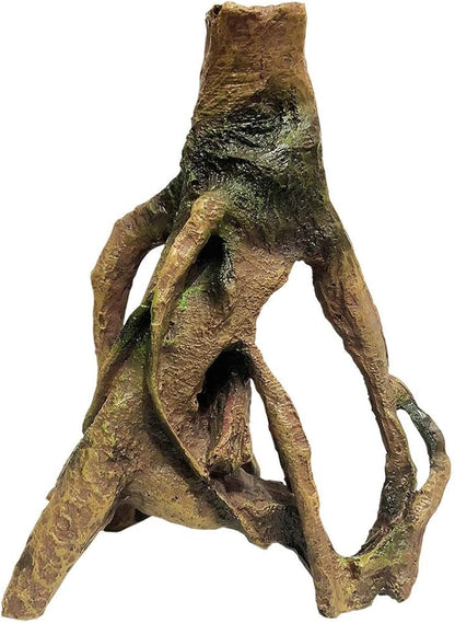 SLOCME Aquarium Resin Wood Trunk Ornament - Lifelike Driftwood Decor,Betta Fish or Other Pets Can Swim Through The Branches