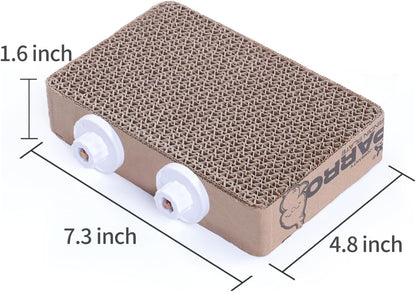 7.3 Inch Paper Bird Toys, Bird Platform, Parrot Toy, Help Birds Clean Beak, Release Stress, Reduce Boredom - Suitable for Budgie, Cockatiel, Lovebird, and Other Small to Medium-Sized Pet Birds