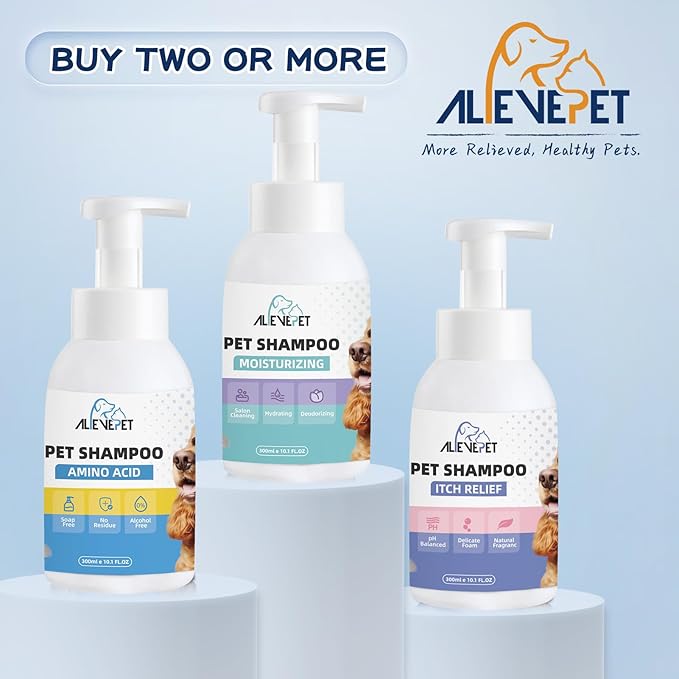 Dog Shampoo - Effective and Gentle Shampoo for Dogs and Cats with Natural Extracts- 300mlï¼10.1 FL.OZï¼