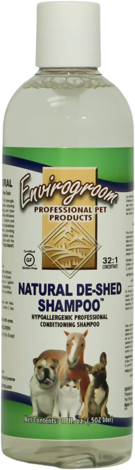 Envirogroom Natural De-Shed Shampoo 17 oz