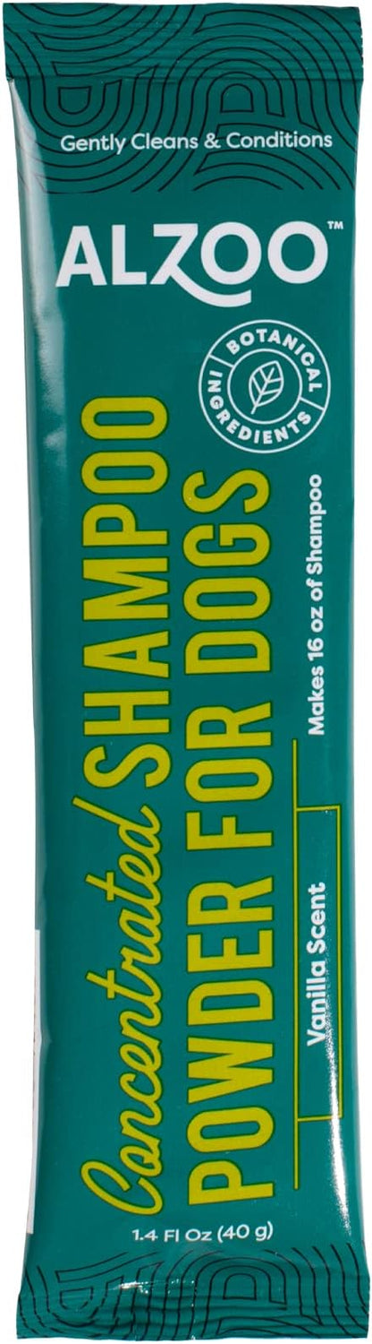 Concentrated Shampoo Powder for Dogs, Specially Formulated for Dogs with Sensitive Skin, 100% Plant-Based Active Ingredients, Vanilla Fragrance