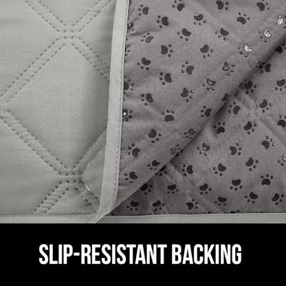 Gorilla Grip 100% Waterproof Dog Blanket 68x82, Pet Friendly Throw Essential for Large Pets, Dogs, Cats, Tear and Slip Resistant Leakproof Couch Cushion Protector Cover for Indoor Furniture, Lt Gray