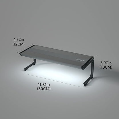 LANDEN AQUABRITE 30 LED Aquarium Light RGB+W for 11.81in (30cm) Rimless Freshwater Fish Tanks - Full Spectrum Lighting with Adjustable Brightness with Controller