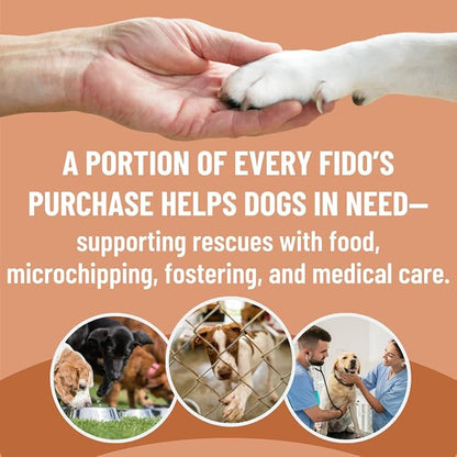 Fido's Longevity Bone Broth for Dogs - Turkey Tail + Maitake Mushroom - Grass-Fed Beef Bone Broth Powder - Dog Immune Support - Mushroom Supplement for Dogs - Dog Food Topper for Dry Food - 60 Scoops