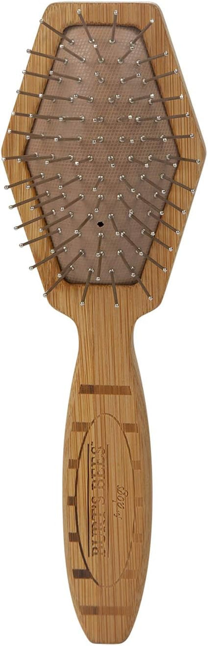 Burt's Bees for Pets Double Sided Pin & Hemp Bristle Dog Brush | Best All-Purpose Dog Brush to Reduce Shedding | for Long & Short Haired Large Dogs, Bamboo