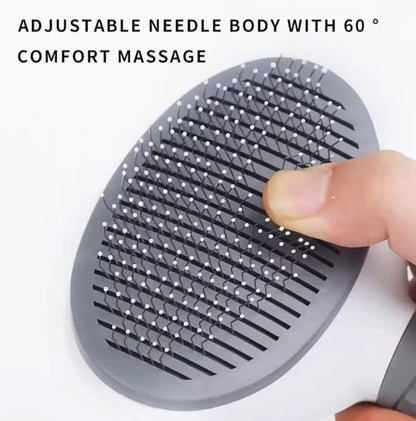 Brush Cat and Dog for shedding Gromming Cat brushes for indoor Cats Dog slickers cat fur brush cat comb with Release Button Dog Gromming Brush pet brush for semi short to semi long,, 7.84