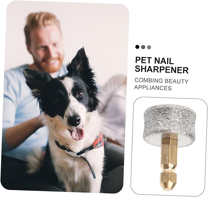 2-Pack Nail Replacement-Dog Nail Replacement Tips-Professional Spare Grinding Head for Dog Electric Claw Nail Grooming Tool