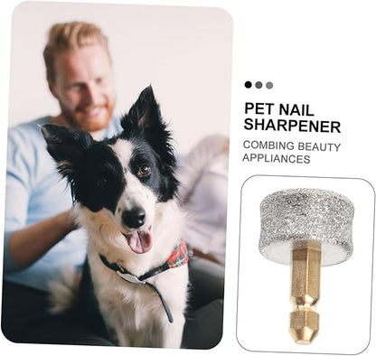 2-Pack Nail Replacement-Dog Nail Replacement Tips-Professional Spare Grinding Head for Dog Electric Claw Nail Grooming Tool