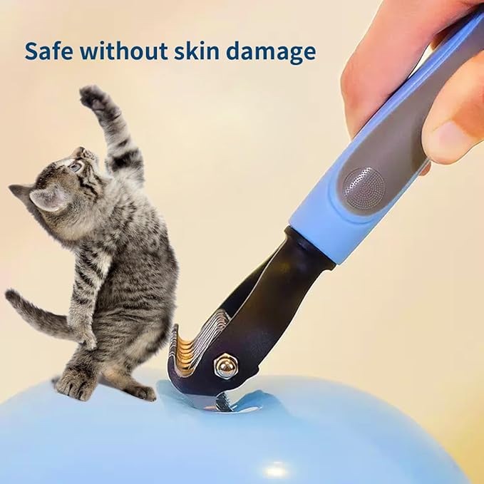 Pawmingle Cat Brush, Double Sided Deshedding for Dogs & Cats, Skin Friendly Grooming Dog Brush, Pet Shedding Brush,Undercoat Rake for dogs Grooming Supplies,Blue,Extra Wide (Blue, Large)