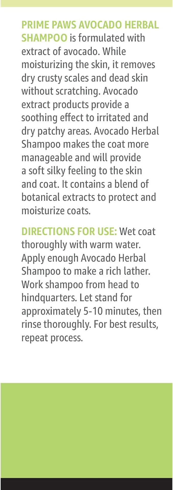 Avocado Herbal Shampoo for Dogs - Nourishing Dog Shampoo for Itchy Skin Helps Reduce Shedding - Address Dandruff & Exfoliate Dry Skin - Moisturizing Formula Soothes Irritated Skin - 16 Oz.