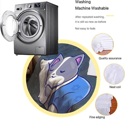 Cat Print Blanket Soft Flannel Cozy Cute Fleece Blankets and Throws for Adults Kids Boys Teens Gifts Warm Plush Lightweight Throw All-Season for Couch Sofa Bed 60''x80''