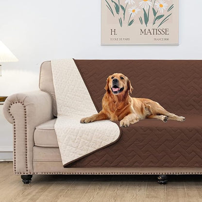 fuguitex Waterproof Dog Bed Cover Couch Cover for Pet Anti-Slip Cat Mat Pet Pad Blanket for Sofa Chair Recliner Bed Furniture Protrctor