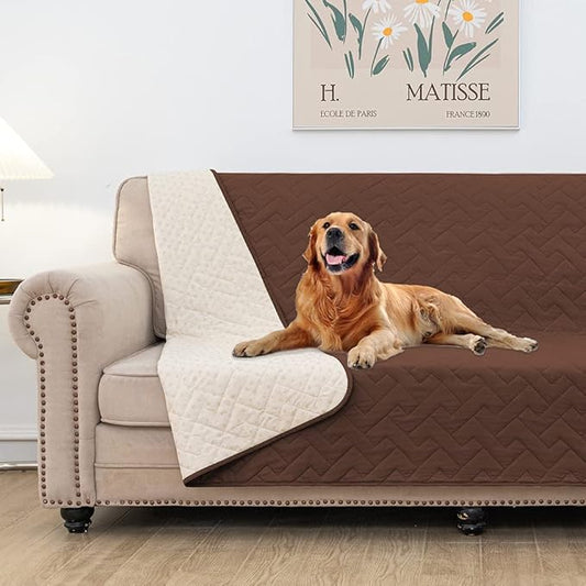 fuguitex Waterproof Dog Bed Cover Couch Cover for Pet Anti-Slip Cat Mat Pet Pad Blanket for Sofa Chair Recliner Bed Furniture Protrctor