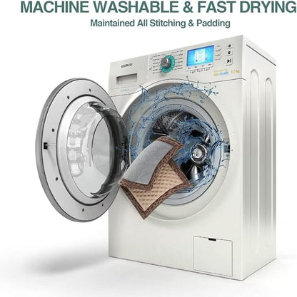 30 inch Dog Crate Bed Kennel Mat Indoor Cage Pad Medium Small Flat Thin Memory Foam Doggy Beds Washable Anti Slip Brown Puppy Sleeping Mat