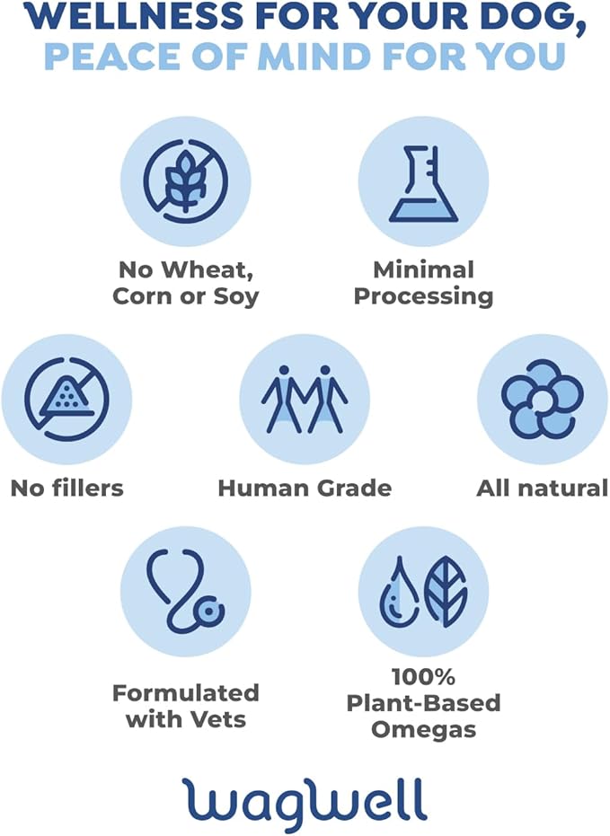 WagWell Allergy and Itch Chews & Calming Chews Bundle - Itch Relief and Digestive Health - Anxiety Relief