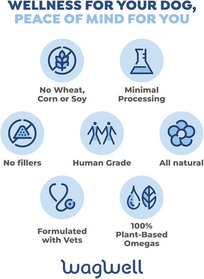 WagWell Allergy and Itch Chews & Calming Chews Bundle - Itch Relief and Digestive Health - Anxiety Relief