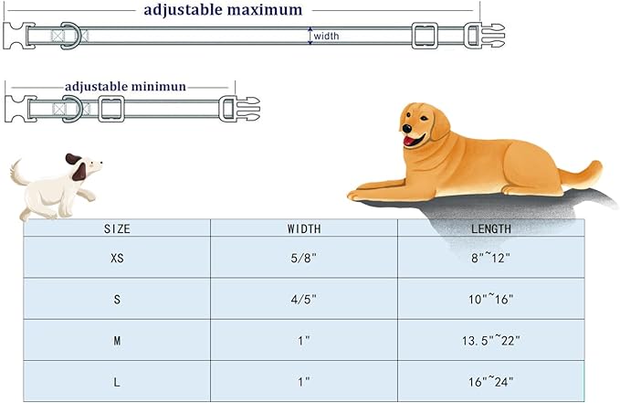 Lionheart glory Valentine's Day Collar, Red Hearts Dog Collar for Large Cute Dog Collars Spring Female Pet Gift Adjustable Heavy-Duty Holiday Dog Collar Plastic Buckle