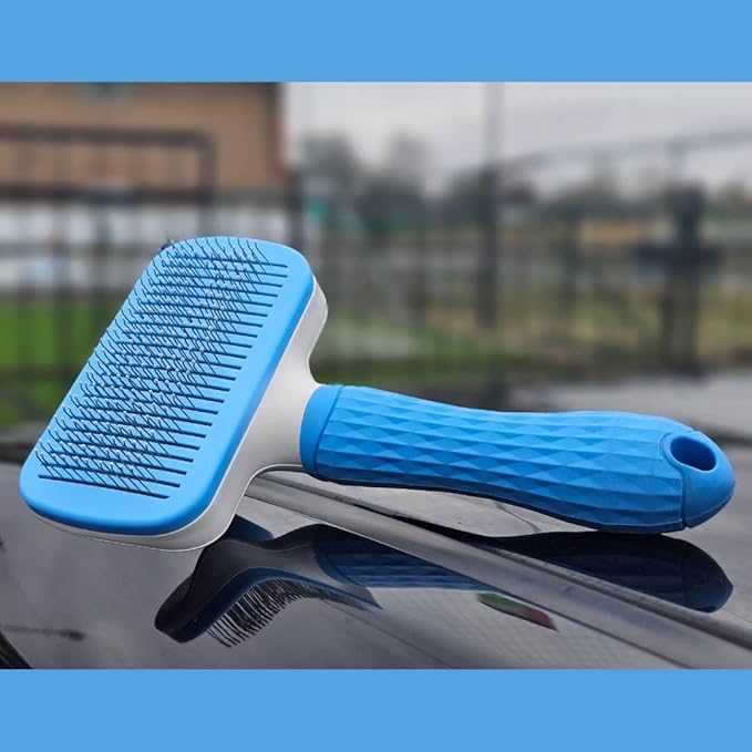 Cute Meows Dog & Cat Brush for Shedding, Dematting & Grooming – Pet Hair Undercoat Rake