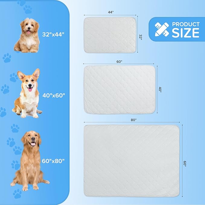 Rywell Cooling Mat for Dogs,Dog Cooling Mat Q-Max>0.5, Durable&Versatile with Cooling&Soft Surfaces for All Seasons,Protect Sofa Bed from Scratches&Chewing,40 * 60IN Washable Dog Blanket
