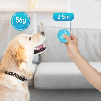 PrimePets Squeaky Balls for Dogs, 2.5 Inch Dog Squeaky Toys, Interactive Dog Toy Tennis Balls for Indoor Outdoor, Dog Squeaky Toys for Medium, Large Dogs