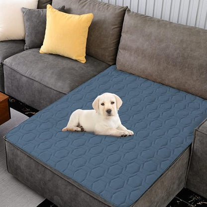 Waterproof and Non-Slip Dog Bed Cover and Pet Blanket Sofa Pet Bed Mat ï¼_ar Incontinence Mattress Protectors Furniture Couch Cover for Most Cats Dogs,Petsï¼82x102- Navy Blueï¼