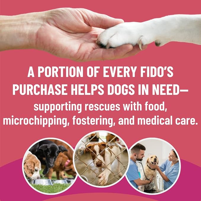 Fido's Digestion Bone Broth for Dogs - Grass-Fed Beef Bone Broth Powder & Organic Herbs - Supports Digestion & Gut Health - Dog Food Topper for Dry Food - 60 Scoops