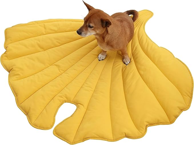50x45 Inch Leaf Shaped Cotton Dog Blanket, Extra Large Pet Blanket for Small Medium Large Dogs, Machine Washable Puppy Mat for Couch Protection, Soft Plush Dog Bed for Furniture, Sofa, Floor
