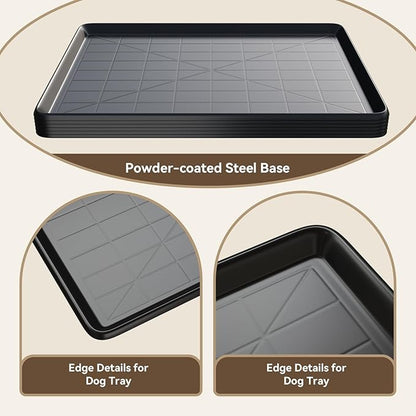 35.4" Dog Crate Tray Replacement fit for Metal Dog Crate Dog Cage Pans Plastic Tray