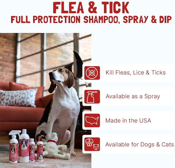 Bio-Groom Flea & Tick Protein-Lanolin Enriched Shampoo - Flea and Tick Prevention for Dogs, Cat Flea Treatment, Cruelty-Free, Made in USA, Natural Tick Repellent - 1 Gallon