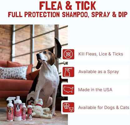 Bio-Groom Flea & Tick Dog Shampoo – Flea and Tick Prevention for Dogs, Cat Flea Treatment, Cruelty-Free, Made in USA, Natural Tick Repellent, Protein-Lanolin Shampoo – 32 fl oz 1-Pack