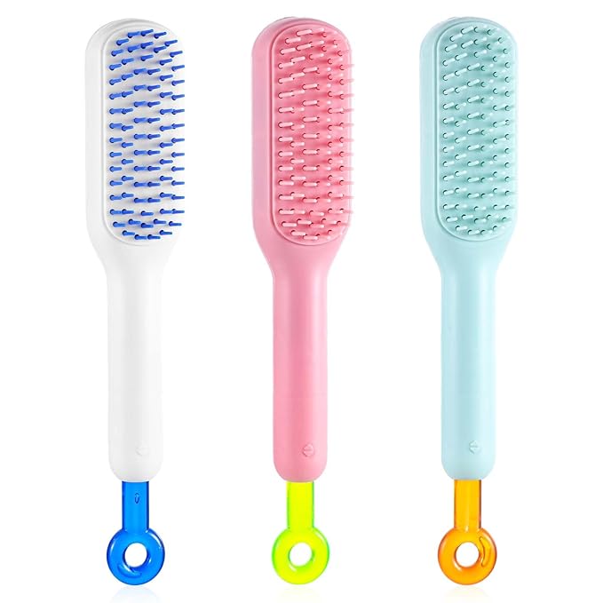 3 Pcs Dog Brushes for Grooming, Pet Hair Grooming Brush for Short Haired Cats Dogs Professional Dog and Cat Brush for Shedding Ideal for Small and Long Haired Dogs (Pink, Blue, White)