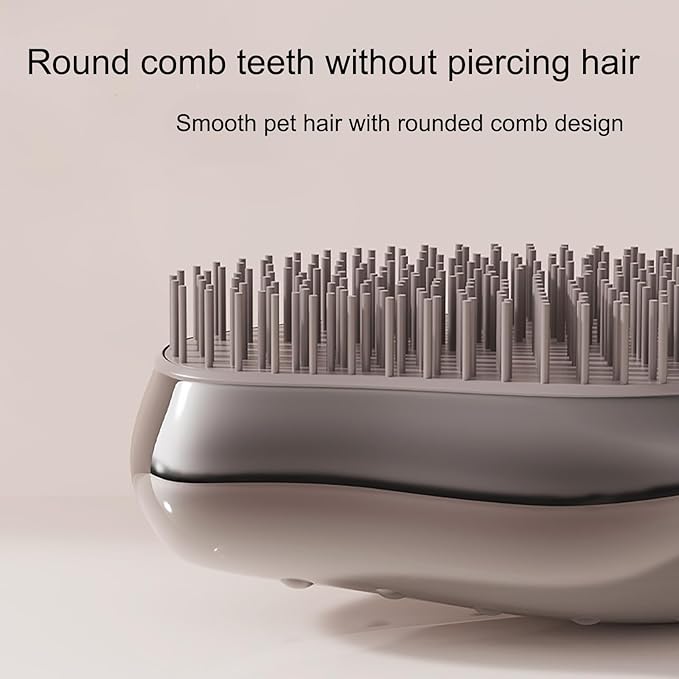 Small Pet Grooming Brush, Soft Dog Brush for Shih Tzu/Yorkie/Maltipoo/Maltese, Puppy Brush, Massaging Hair Brush for Dogs, Cats, Rabbits, All Hair Types (Rose Red)