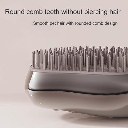 Small Pet Grooming Brush, Soft Dog Brush for Shih Tzu/Yorkie/Maltipoo/Maltese, Puppy Brush, Massaging Hair Brush for Dogs, Cats, Rabbits, All Hair Types (Rose Red)