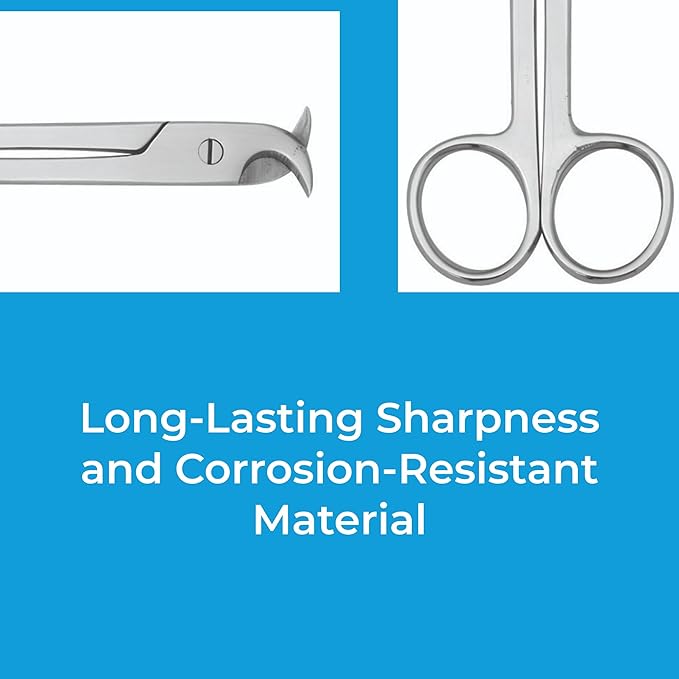 4.5" Dog Nail Scissors  Stainless Steel Clippers and Trimmers for Pets | Professional Grooming Tool for Precise and Safe Nail Trimming