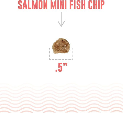 Icelandic+ Mini Fish Chips: Salmon 9oz - Dog Treats, for Training & Small Dogs, 2 Ingredient Air-Dried Crunchy Chips