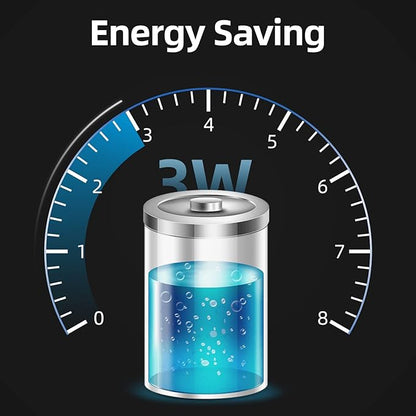 UPETTOOLS Aquarium Light with Adapter LED Clip on Fish Tank Light Small Full Spectrum USB Light 360° Rotation Lighting 5W