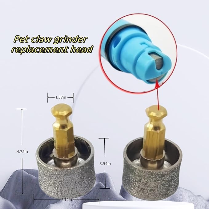 ZCYJHOT Dog Nail Grinder Replacement,Pet Nail Grinder Diamond Tip Replacement,Dog Nail Grinder Small Dogs, Pet Nail Grinder,Nail Grinder for Dogs