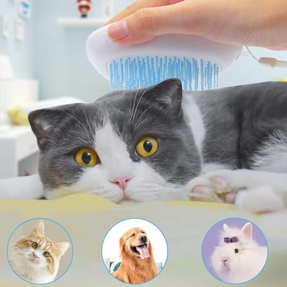 IHUIXINHE Dog Brush and Cat Brush, Pet Self Cleaning Slicker Brush & Stainless Steel Pet Comb, for Long and Short Haired Dog, Cat and Other Pets (2 Pack)