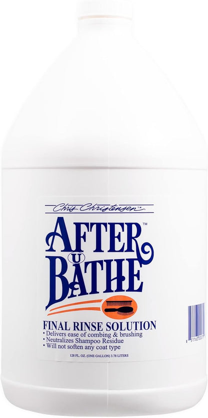 Chris Christensen Dog Shampoo & Conditioner Gallon Bundle, Clean Start Clarifying Shampoo + After U Bathe Final Rinse Solution + Day to Day Moisturizing Condiutioner, Groom Like a Proffesional