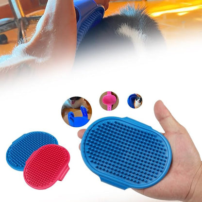 Dog Brush - Premium Dog Bath Brush, Ideal Dog Brush for Short Haired Dogs, Gentle Pet Grooming Tool, Effective for Removing Loose Fur and Dirt in Bath Time, Easy to Clean